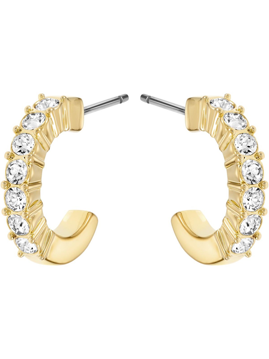

SWAROVSKI MINI HOOP:PE CRY/GOS, Gold