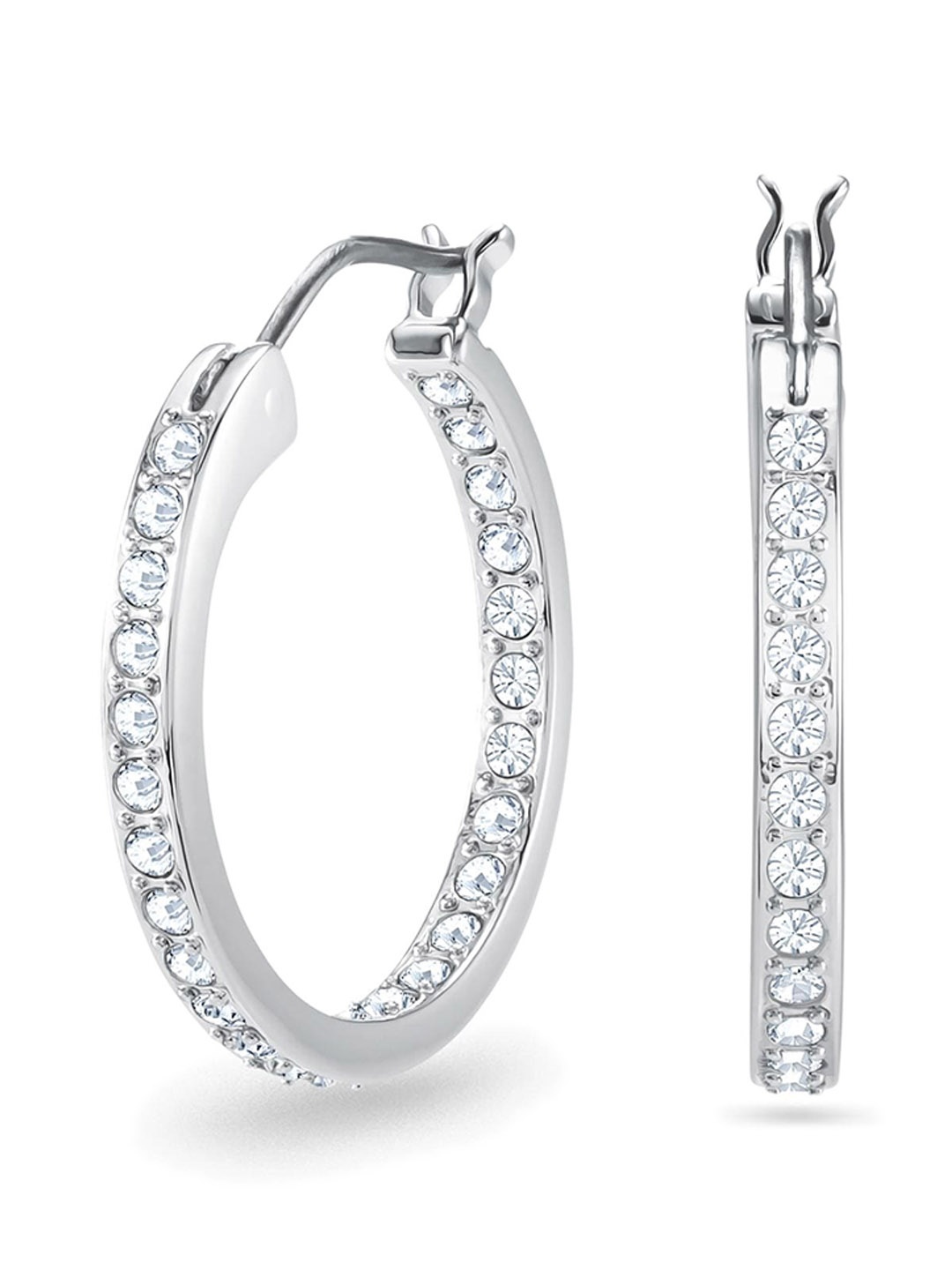 

SWAROVSKI SOMMERSET:PE HOOP CRY/RHS, Silver