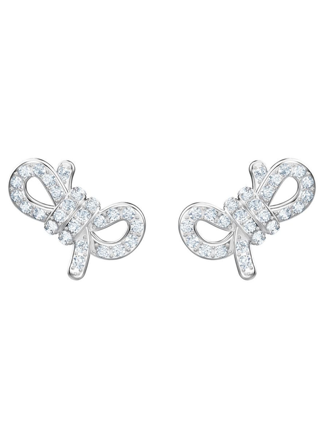 

SWAROVSKI LIFELONG BOW:PE STUD CRY/RHS, Silver