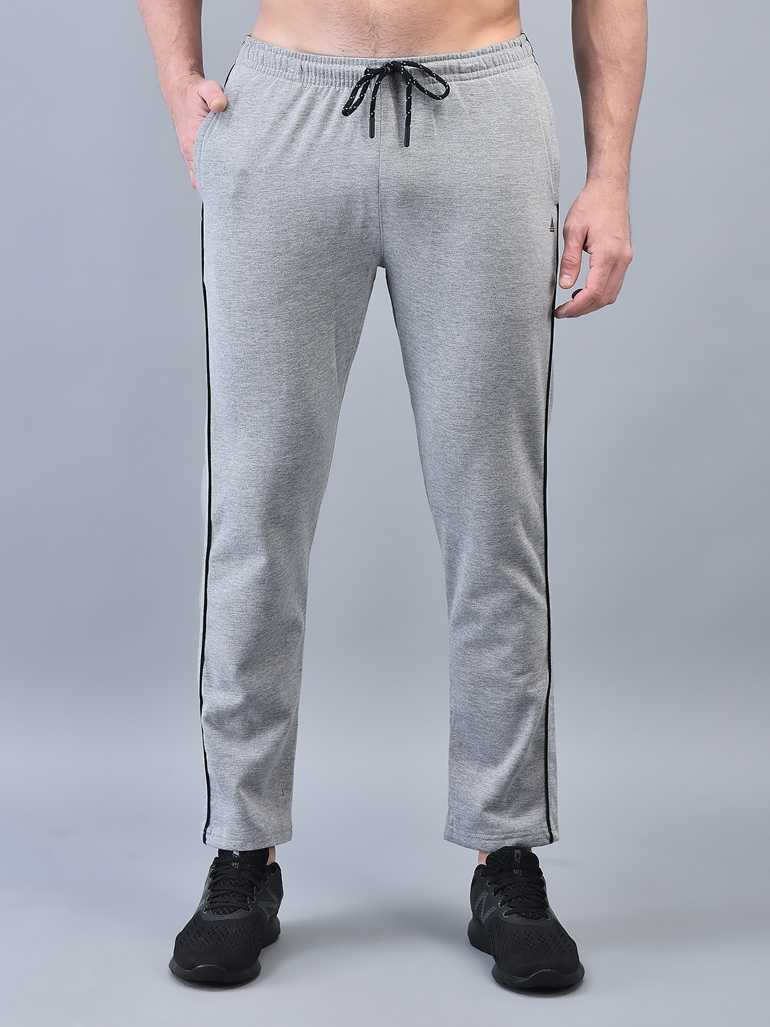 

CANOE Men Regular Fit Mid-Rise Track Pants, Grey