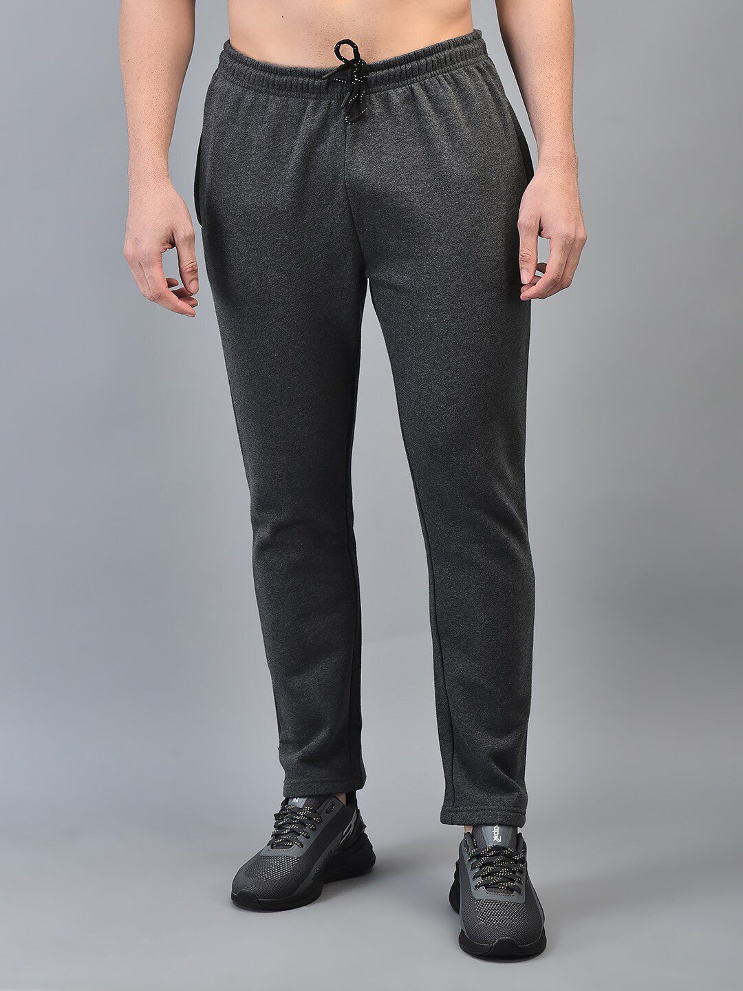 

CANOE Men Mid-Rise Track Pants, Charcoal