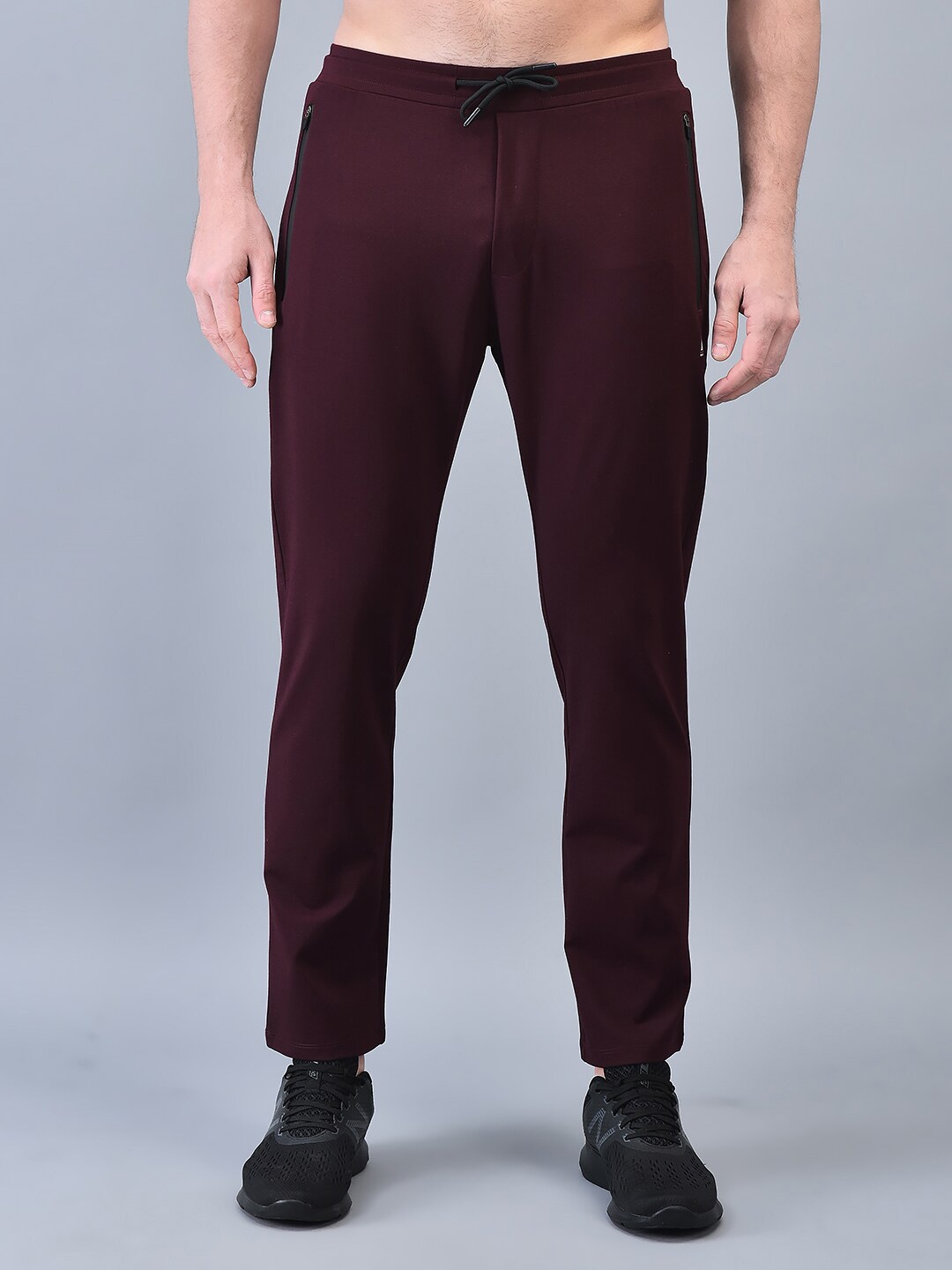 

CANOE Men Mid-Rise Track Pants, Maroon