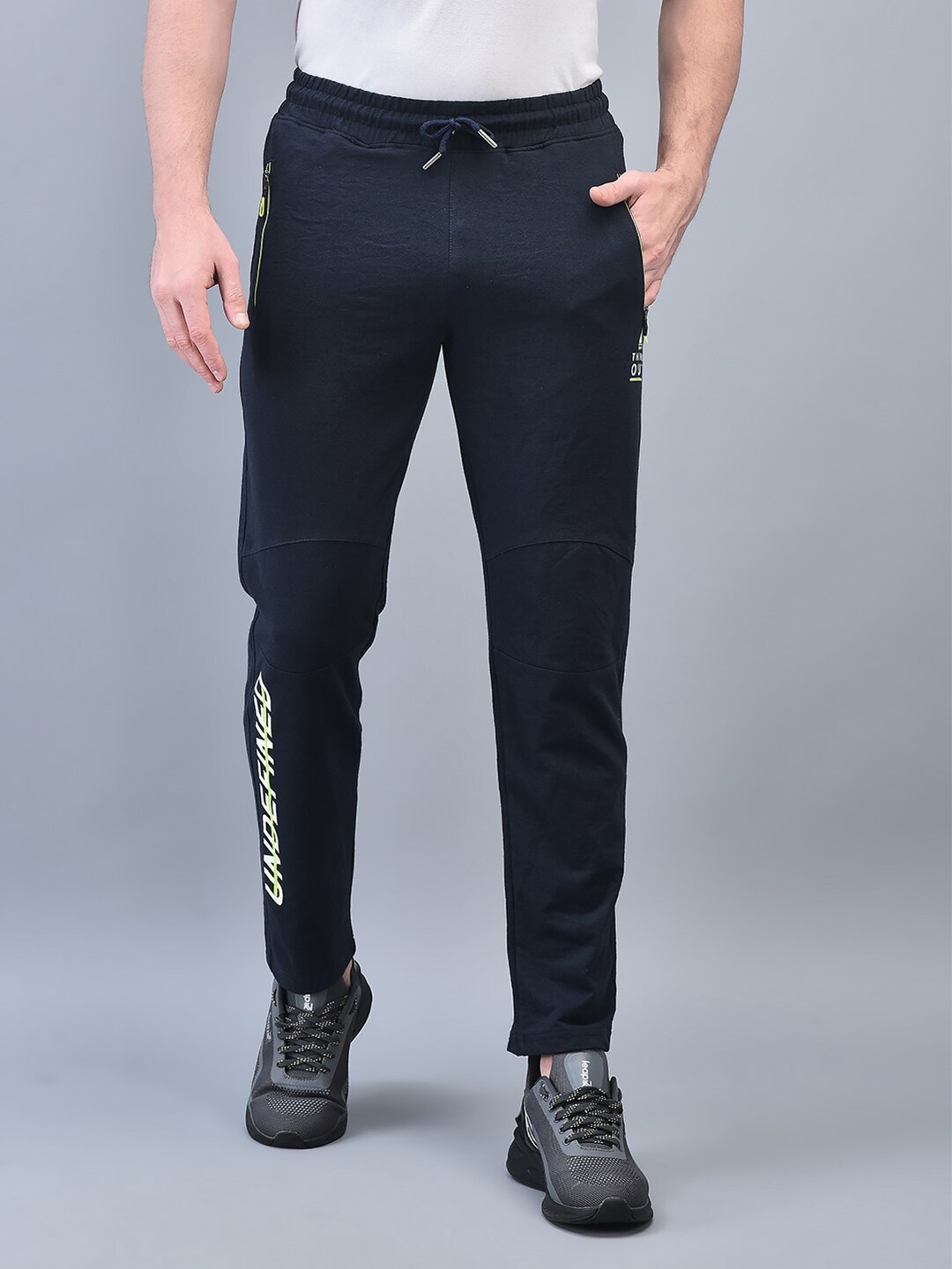 

CANOE Men Mid-Rise Track Pants, Navy blue