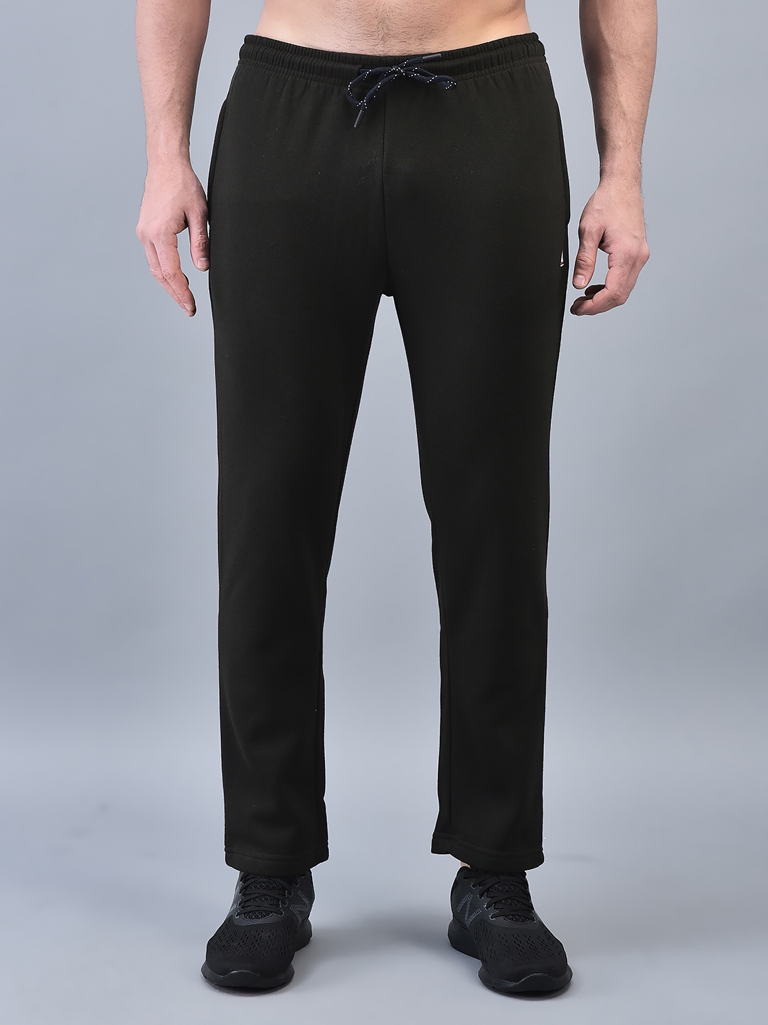 

CANOE Men Regular Fit Mid-Rise Track Pants, Olive