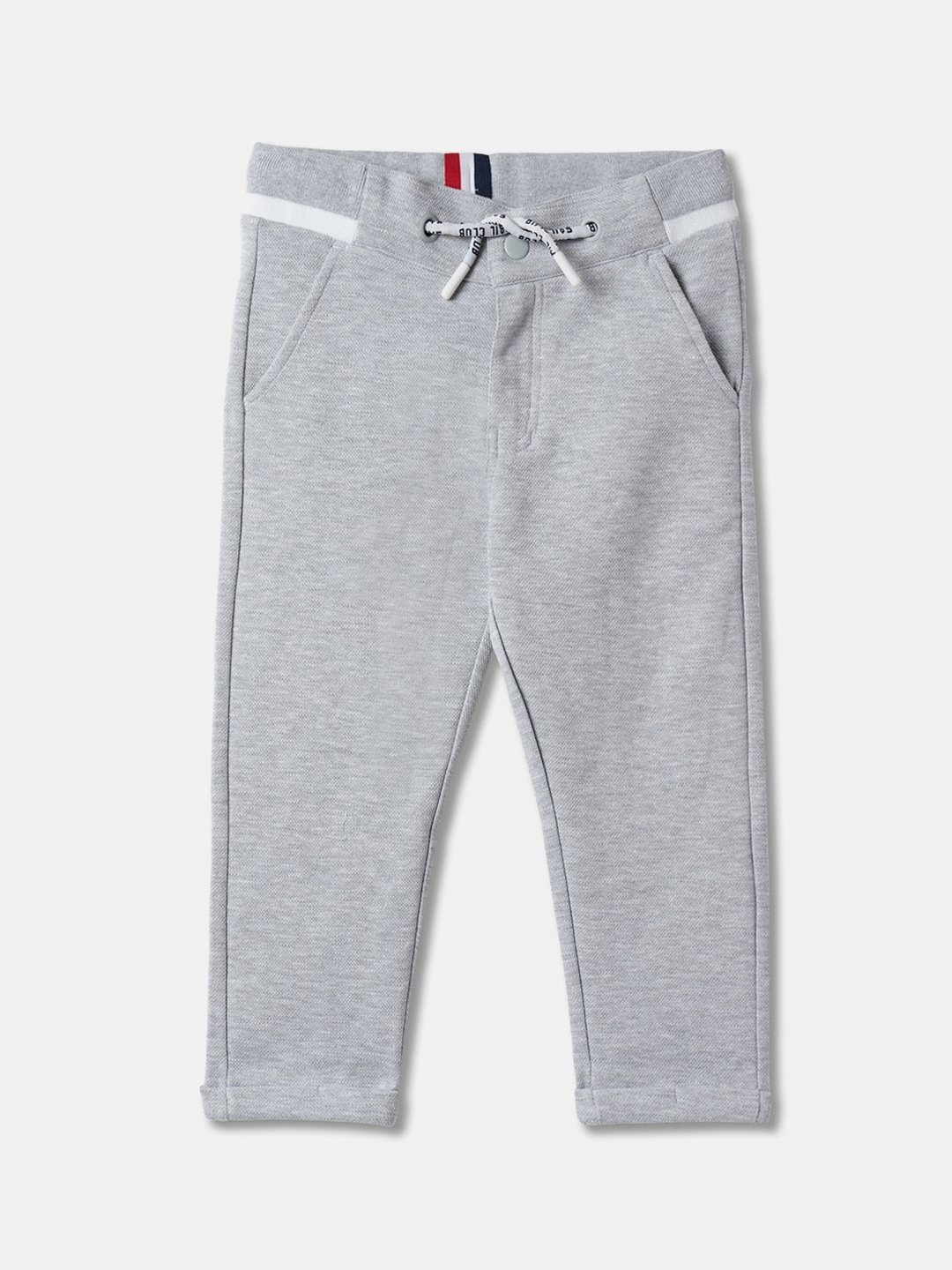 

R&B Boys Relaxed-Fit Cotton Track Pants, Grey