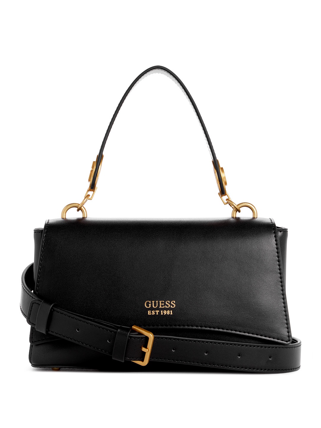 

GUESS Structured Satchel Bag, Black