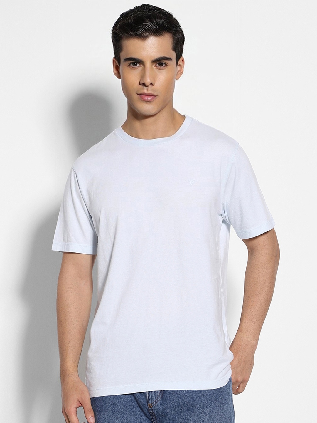 

AMERICAN EAGLE OUTFITTERS Cotton Round Neck T-shirt, Blue