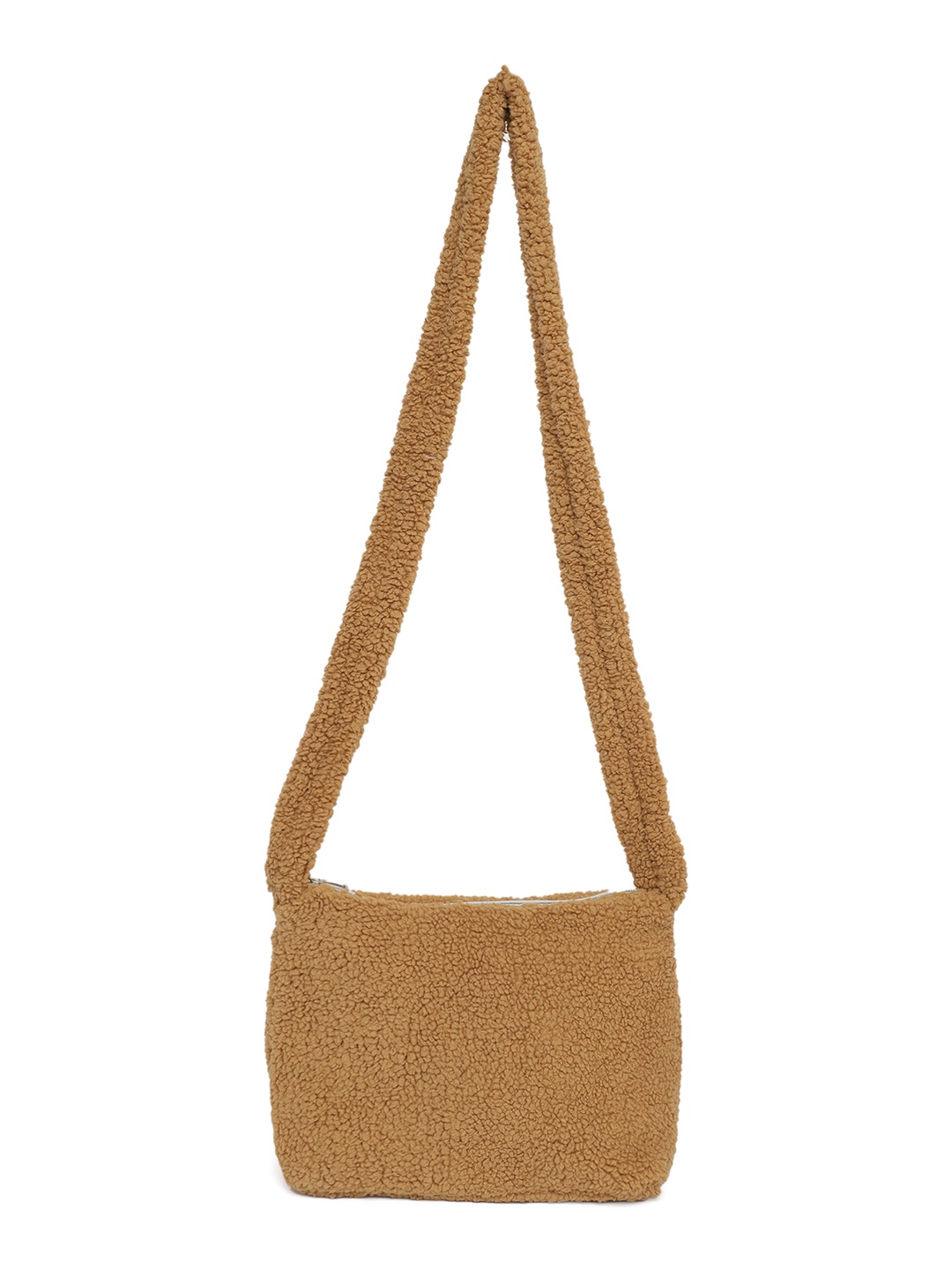 

theRebelinme Textured Sling Bag, Camel brown