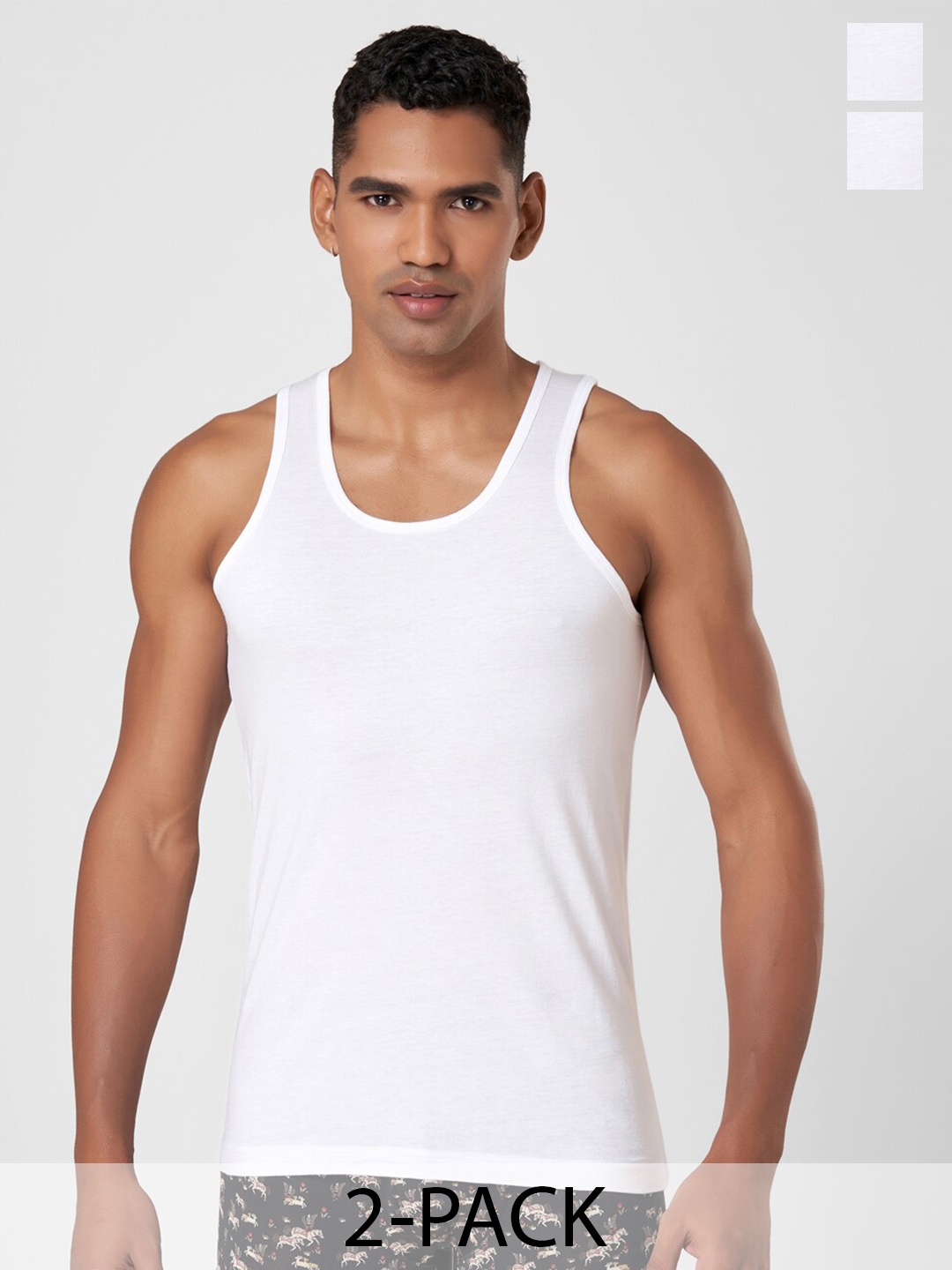 

Macroman M-Series MW Signature Collection By Rohit Bal Modal Cotton Innerwear Vest, White