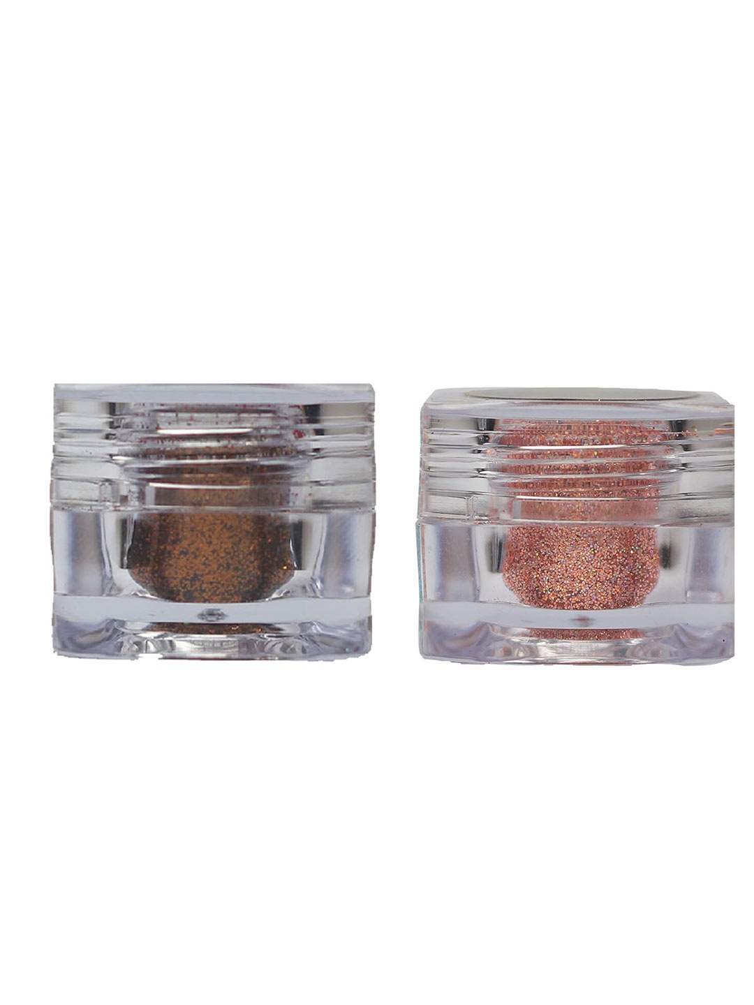 

Veoni BELLE Holographic HD 2-Pcs Glitter Eyeshadow - 5g Each - Copper & Peach, Multi