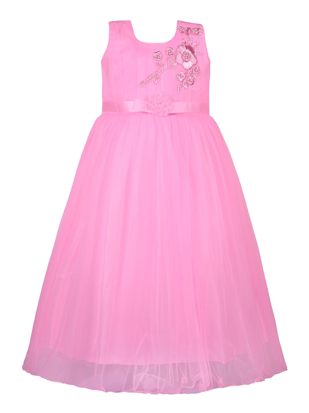 

Wish Karo Girls Net Embellished Dress, Pink