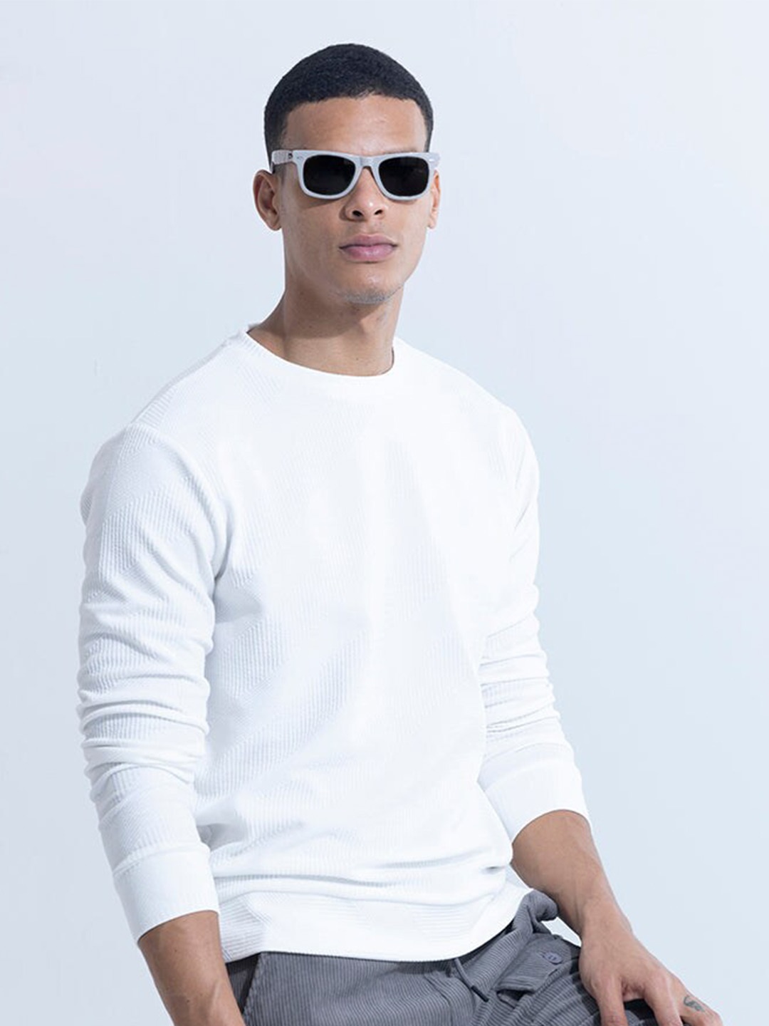 

Snitch Round Neck Sweatshirt, White