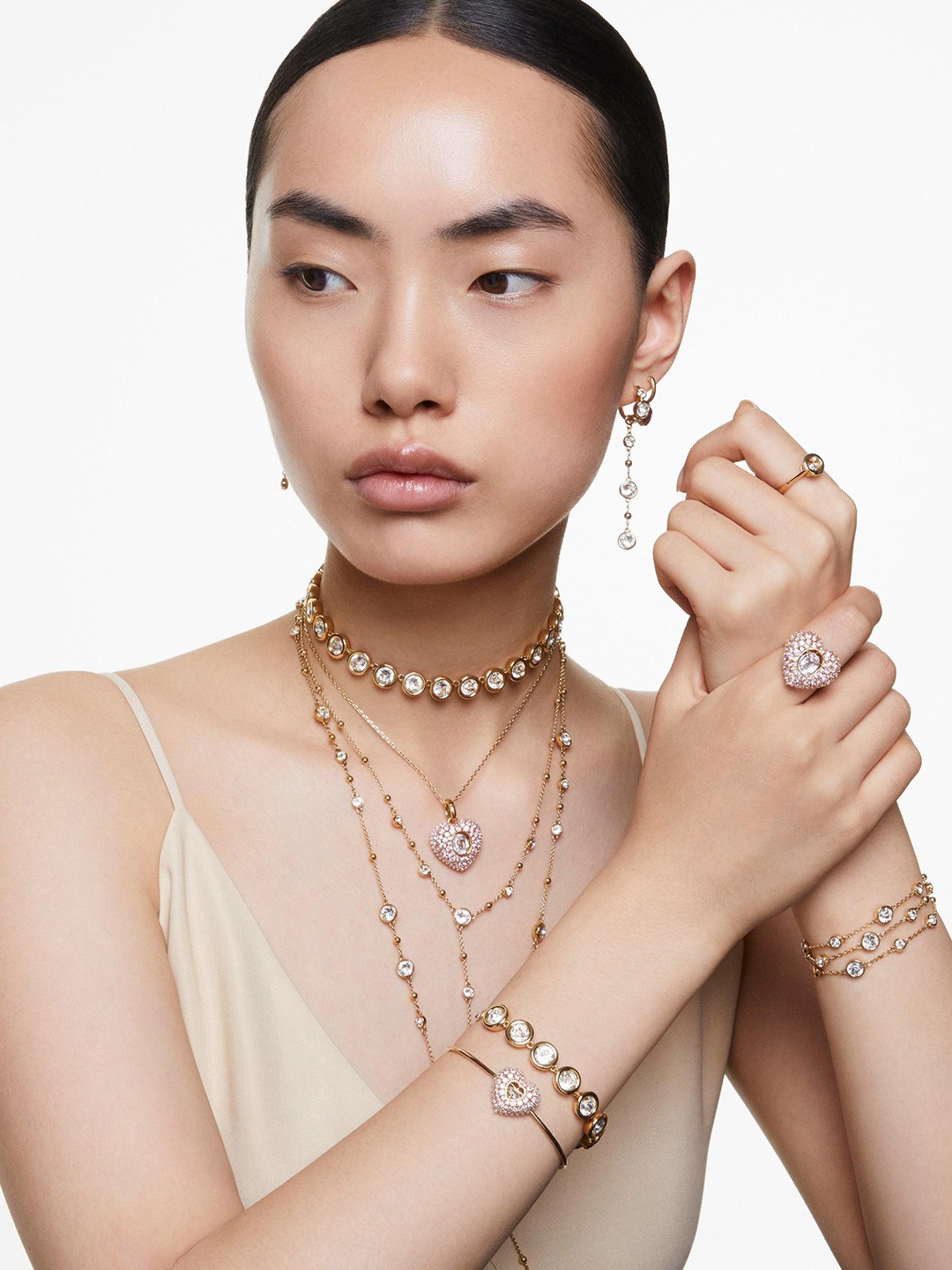 

SWAROVSKI IMBER:BRACELET LARGE CRY/GOS M, Gold