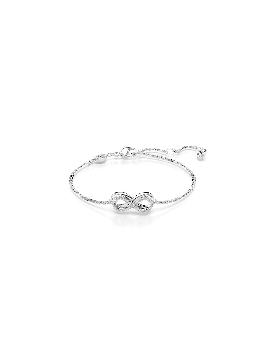 

SWAROVSKI Women Crystals Rhodium-Plated Link Bracelet, Silver