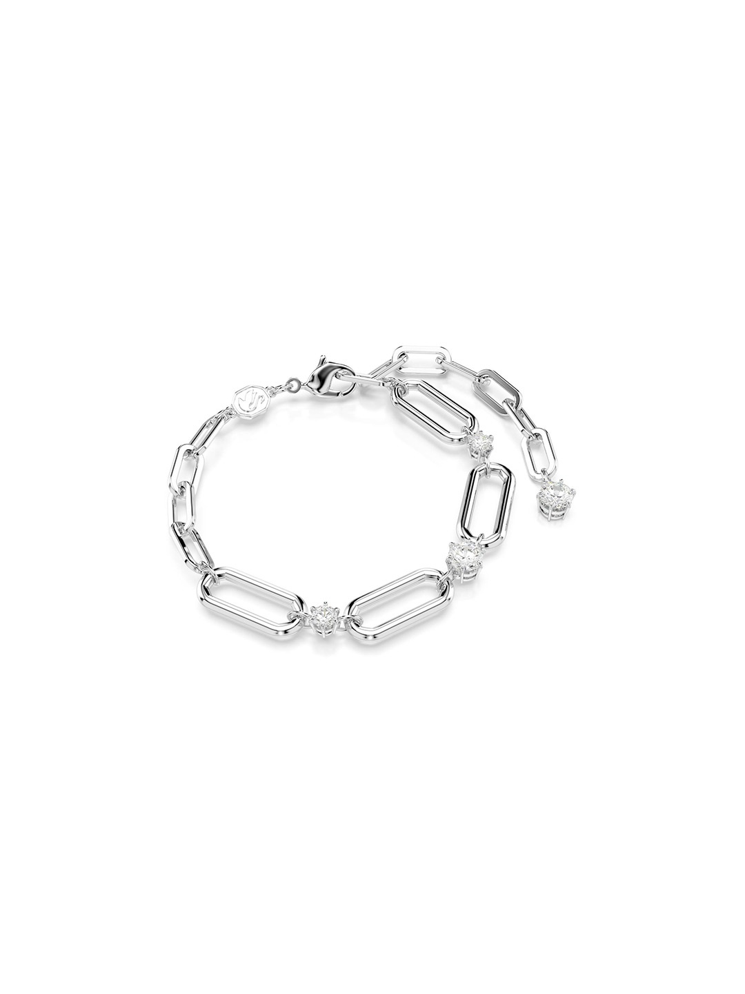 

SWAROVSKI CONSTELLA:BRACELET CHAIN WHITE/RHS M, Silver