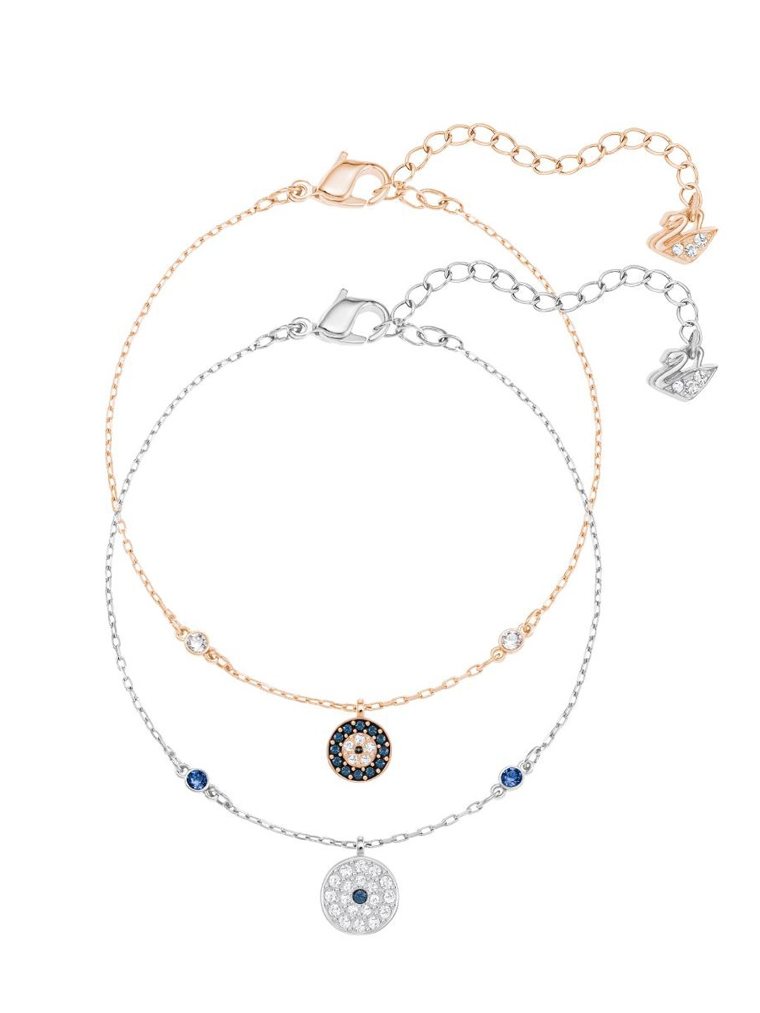 

SWAROVSKI CRY WISHES:BRACELET EVIL EYE DMUL/MIX M, Silver