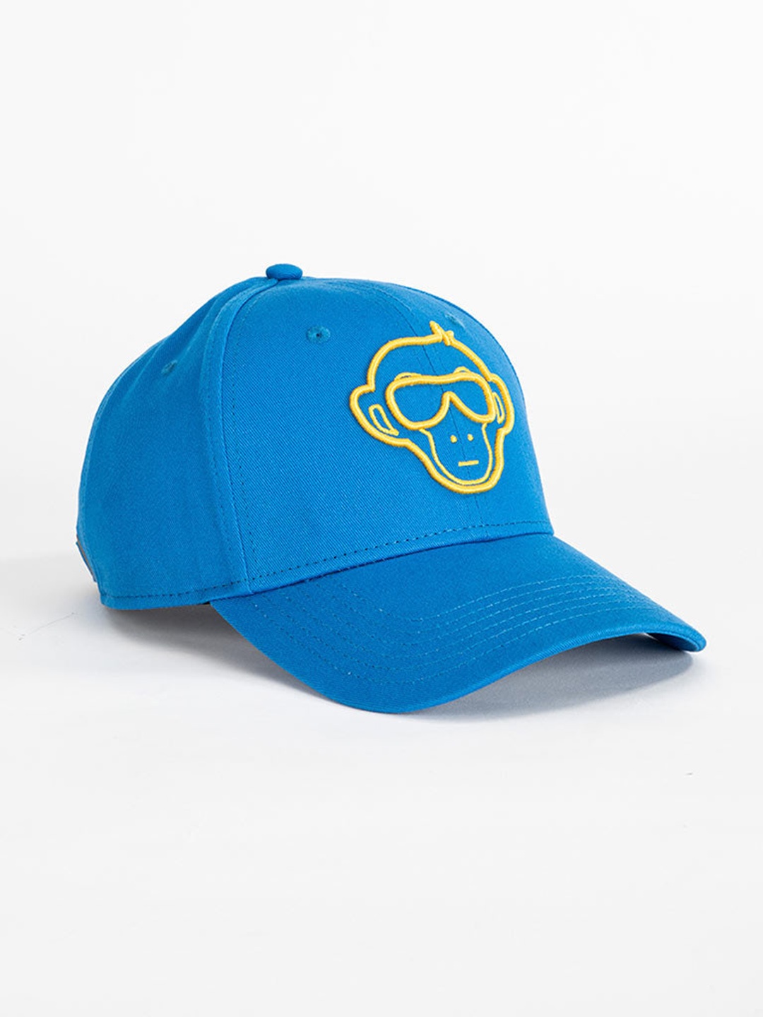 

Urban Monkey Unisex Embroidered Cotton Baseball Cap, Blue