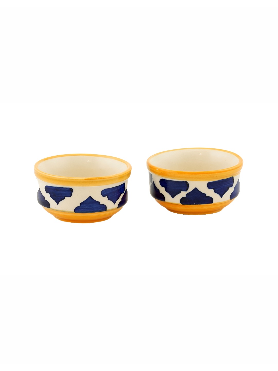 

Freakway Yellow & Blue 2 Pieces Printed Ceramic Glossy Bowls