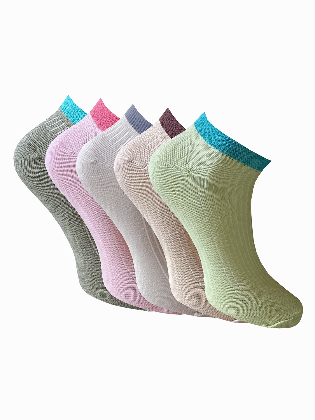 

HRX by Hrithik Roshan Women Pack of 5 Socks, Pink