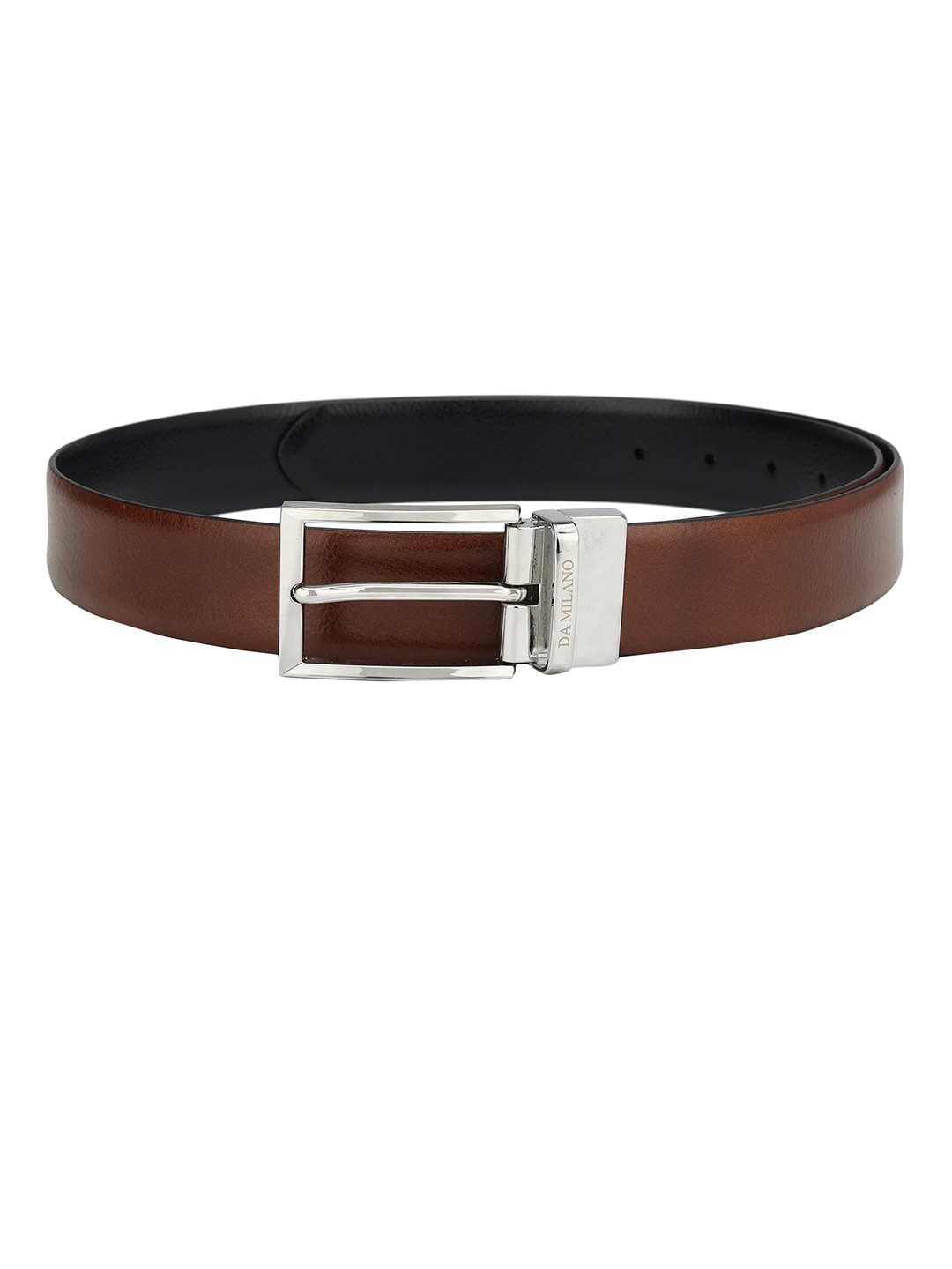 

Da Milano Men Leather Reversible Belt, Brown
