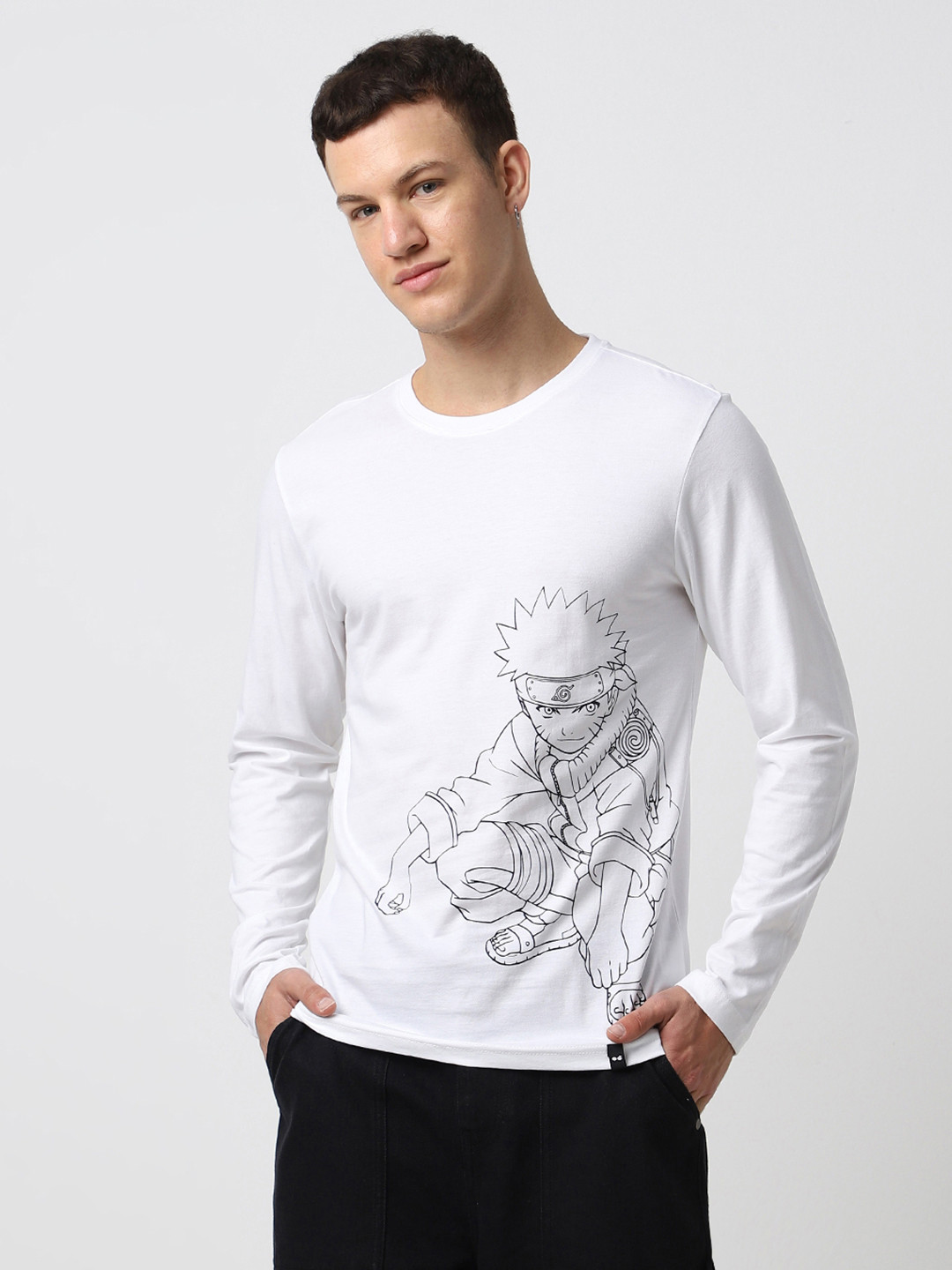 

Bewakoof Graphic Printed Pure Cotton T-shirt, White
