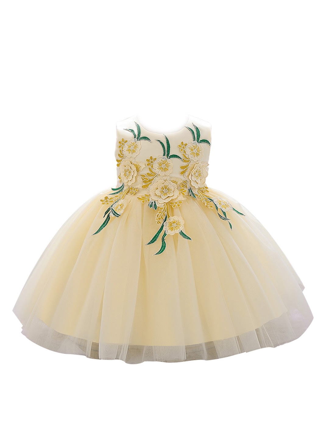 

StyleCast Girls Floral Embroidered Fit & Flare Dress, Yellow