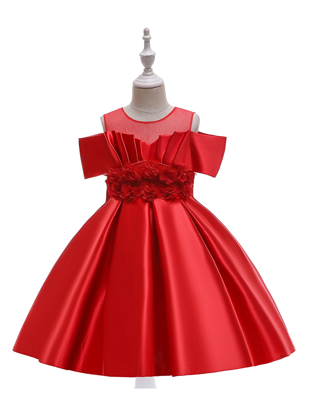 

StyleCast Girls Red Applique Fit & Flare Maxi Dress