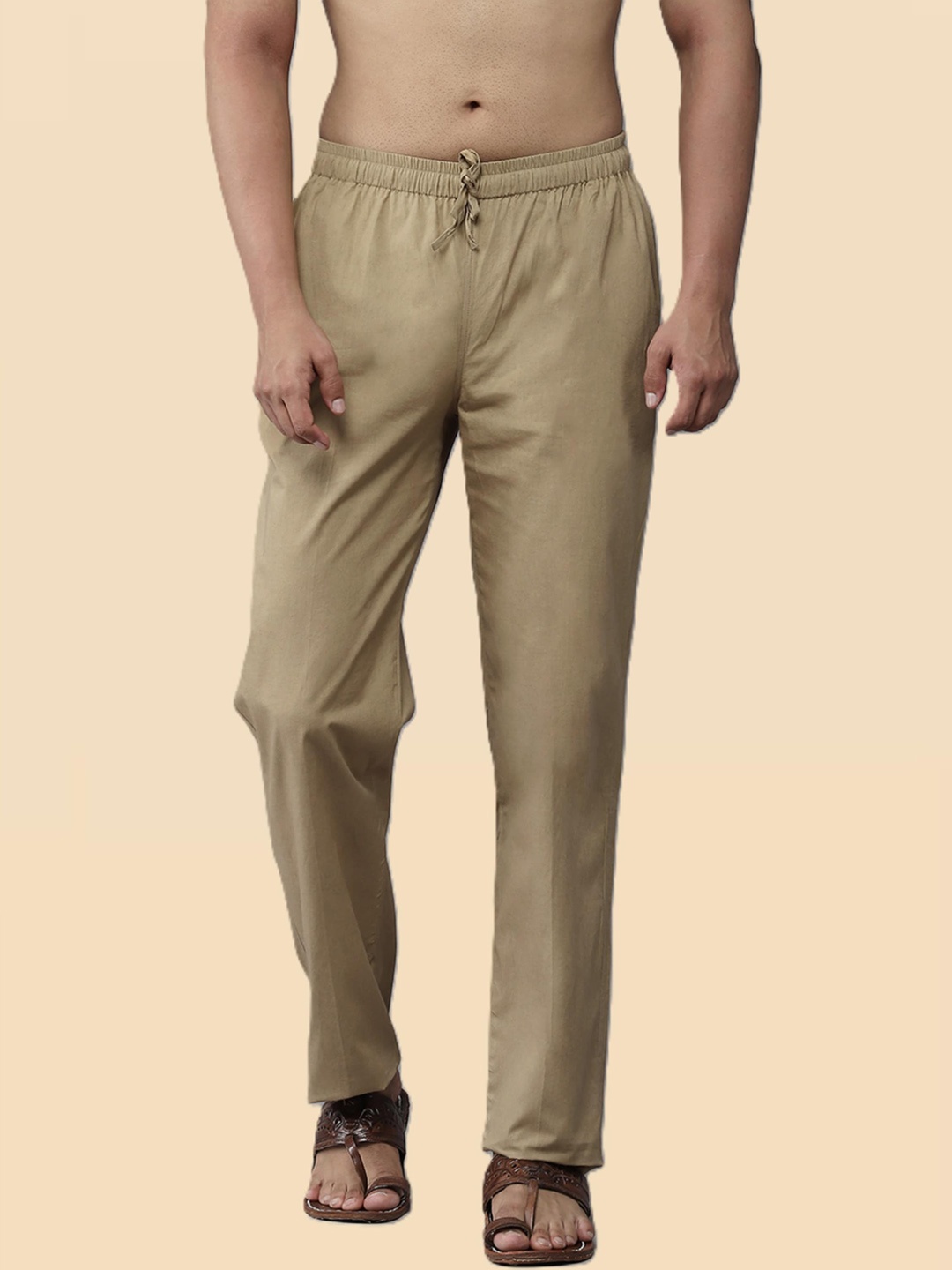 

See Designs Men Mid-Rise Pure Cotton Pyjamas, Khaki