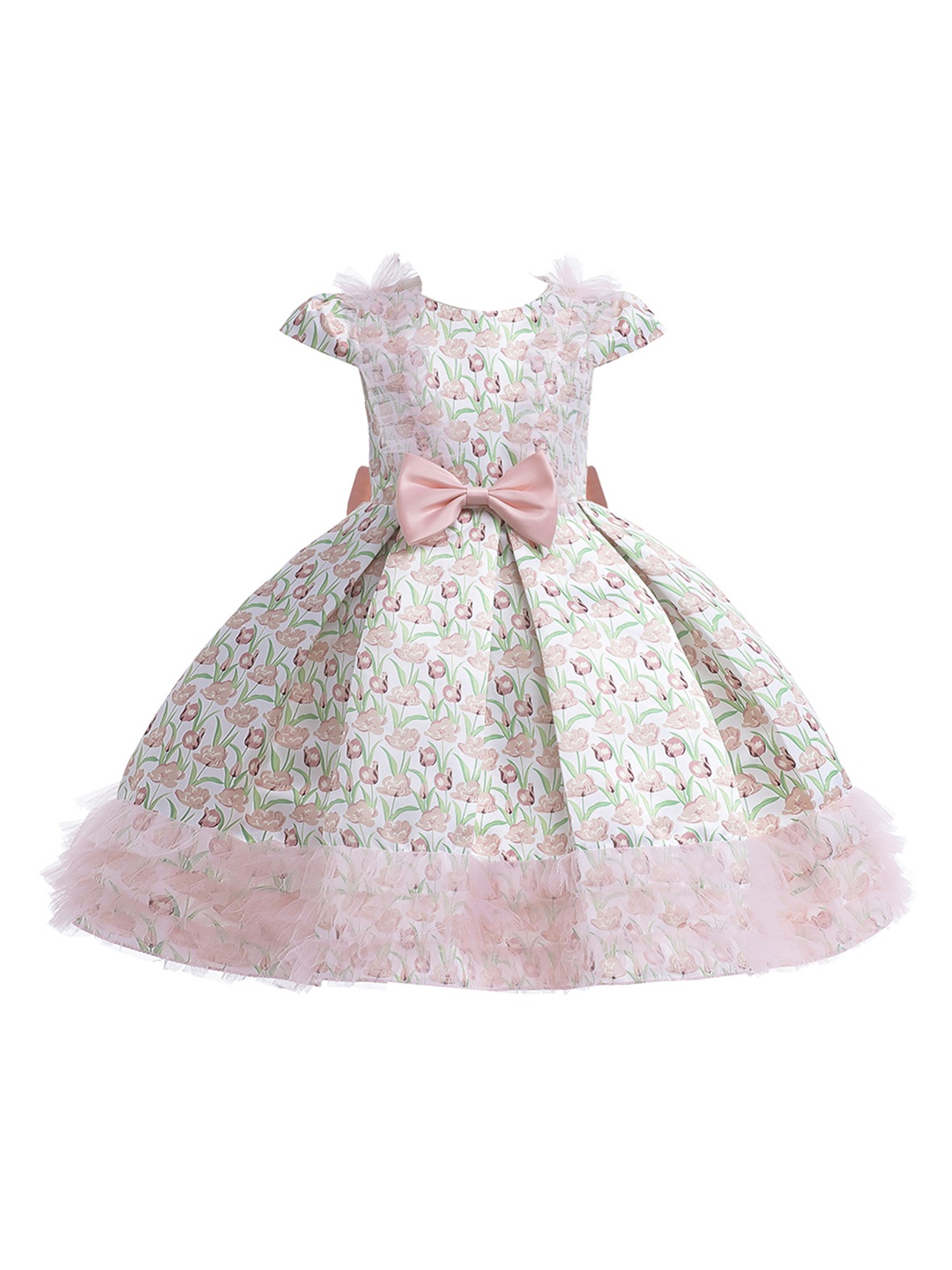 

StyleCast Pink & White Floral Print Fit & Flare Maxi Dress