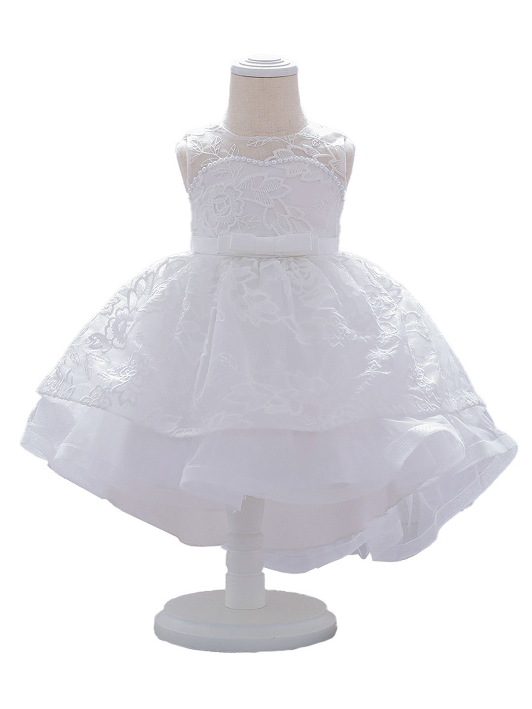 

StyleCast White Applique Fit & Flare Dress