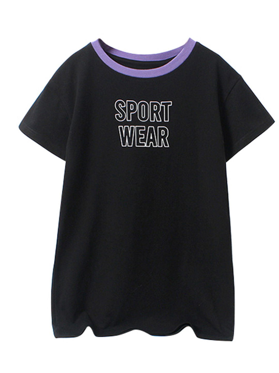 

StyleCast Girls Black Cotton T-shirt Dress