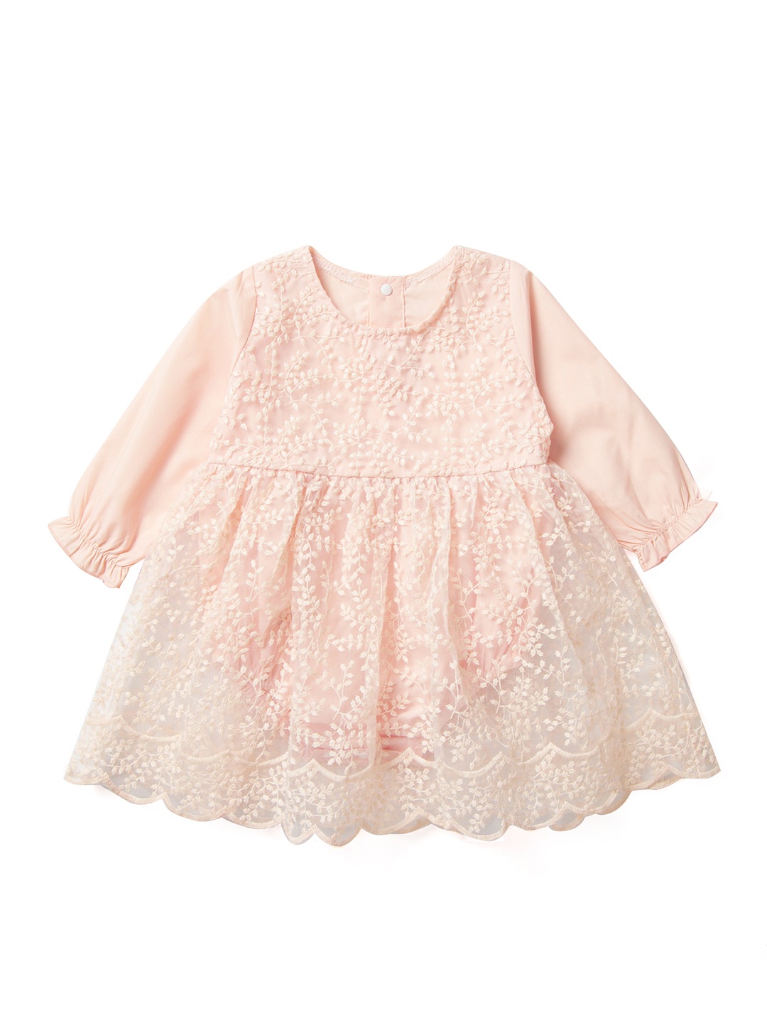 

StyleCast Girls Pink Floral Embroidered Fit & Flare Dress
