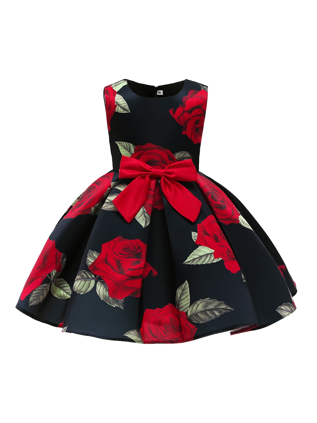 

StyleCast Black & Red Floral Print Fit & Flare Party Dress