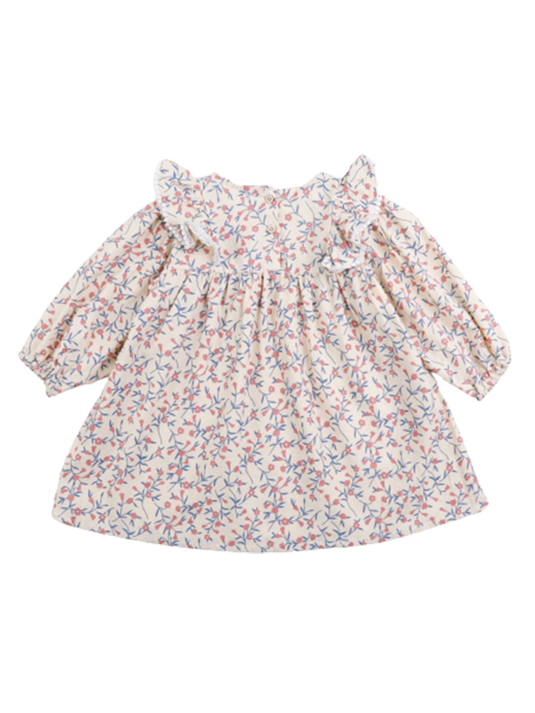 

StyleCast Girls Pink & Blue Floral Printed Ruffled A-Line Dress