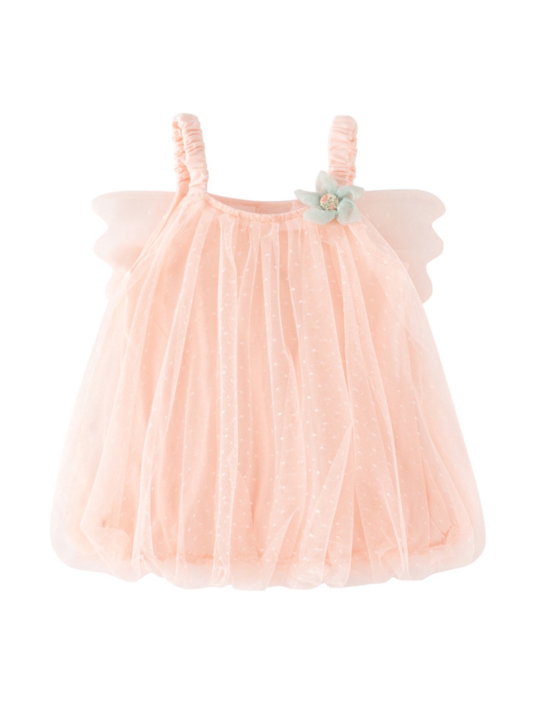 

StyleCast Girls Pink with Pom-Pom Detail A-Line Dress