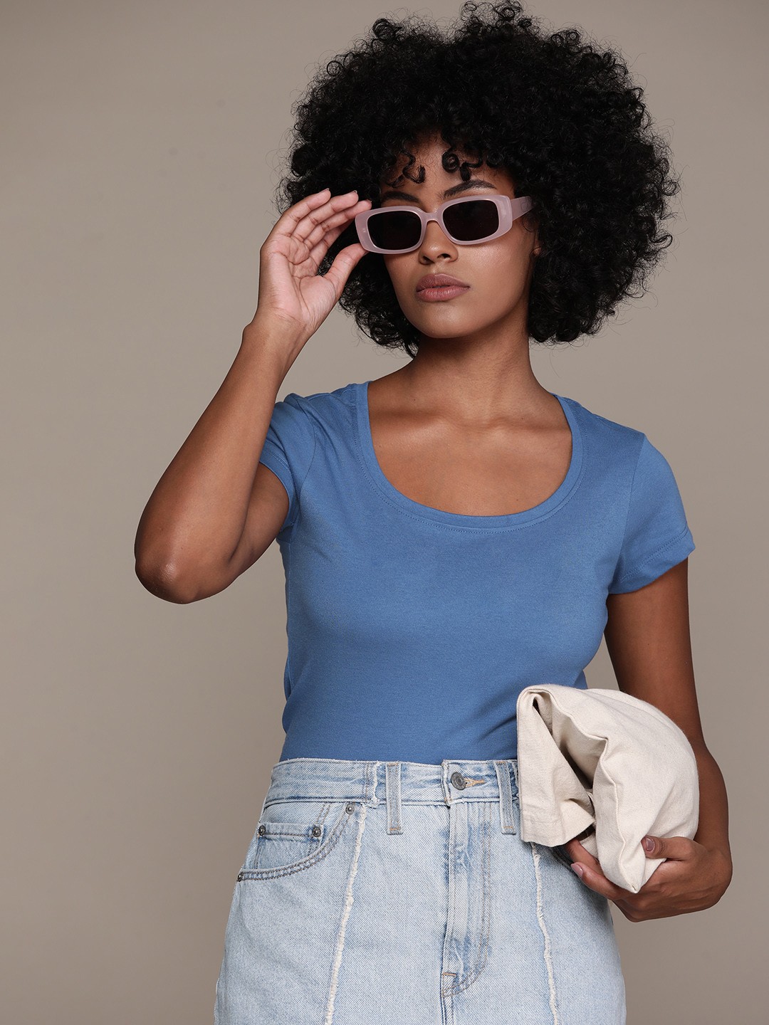 

The Roadster Lifestyle Co. Slim Fit T-shirt, Blue