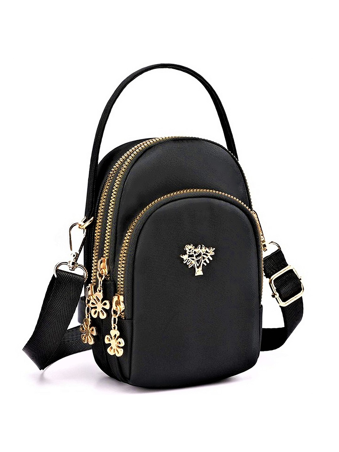 

Diva Dale Structured Sling Bag, Black