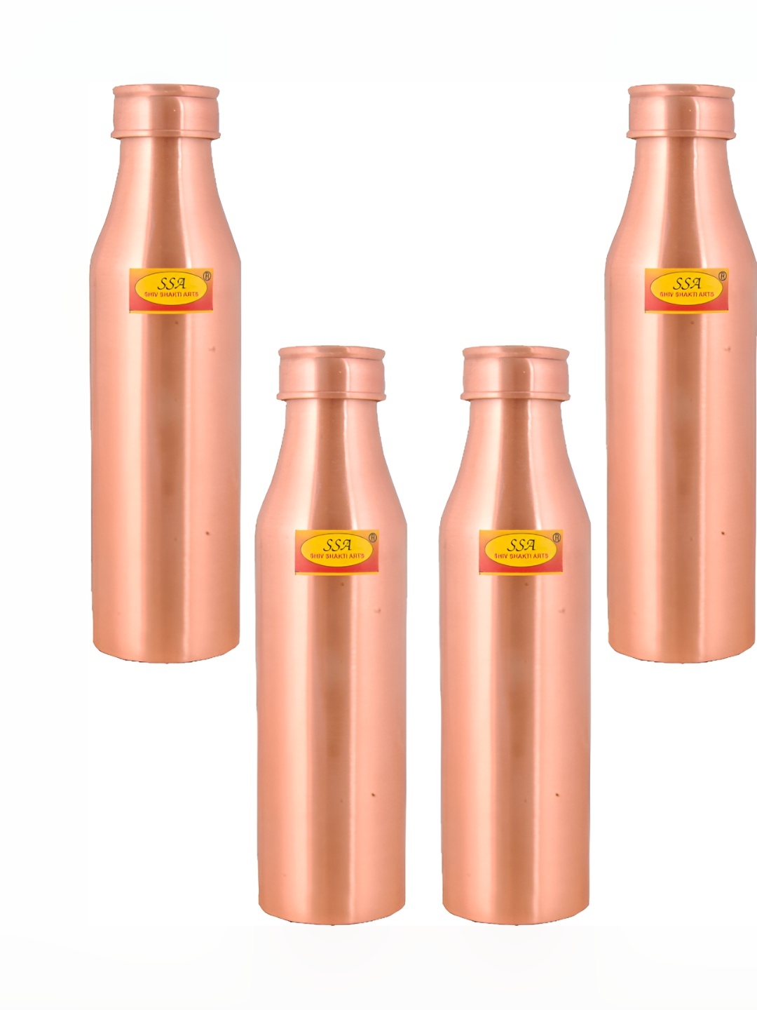 

Shivshakti Arts Brown 4 Pieces Copper Water Bottle