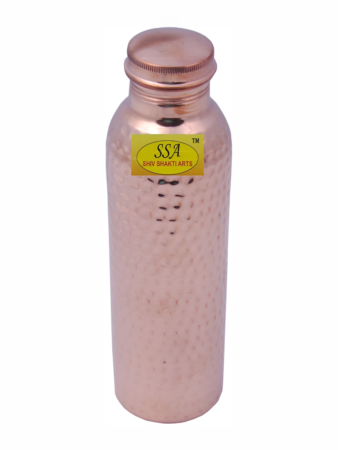 

Shivshakti Arts Brown Textured Copper Water Bottle 850 ml