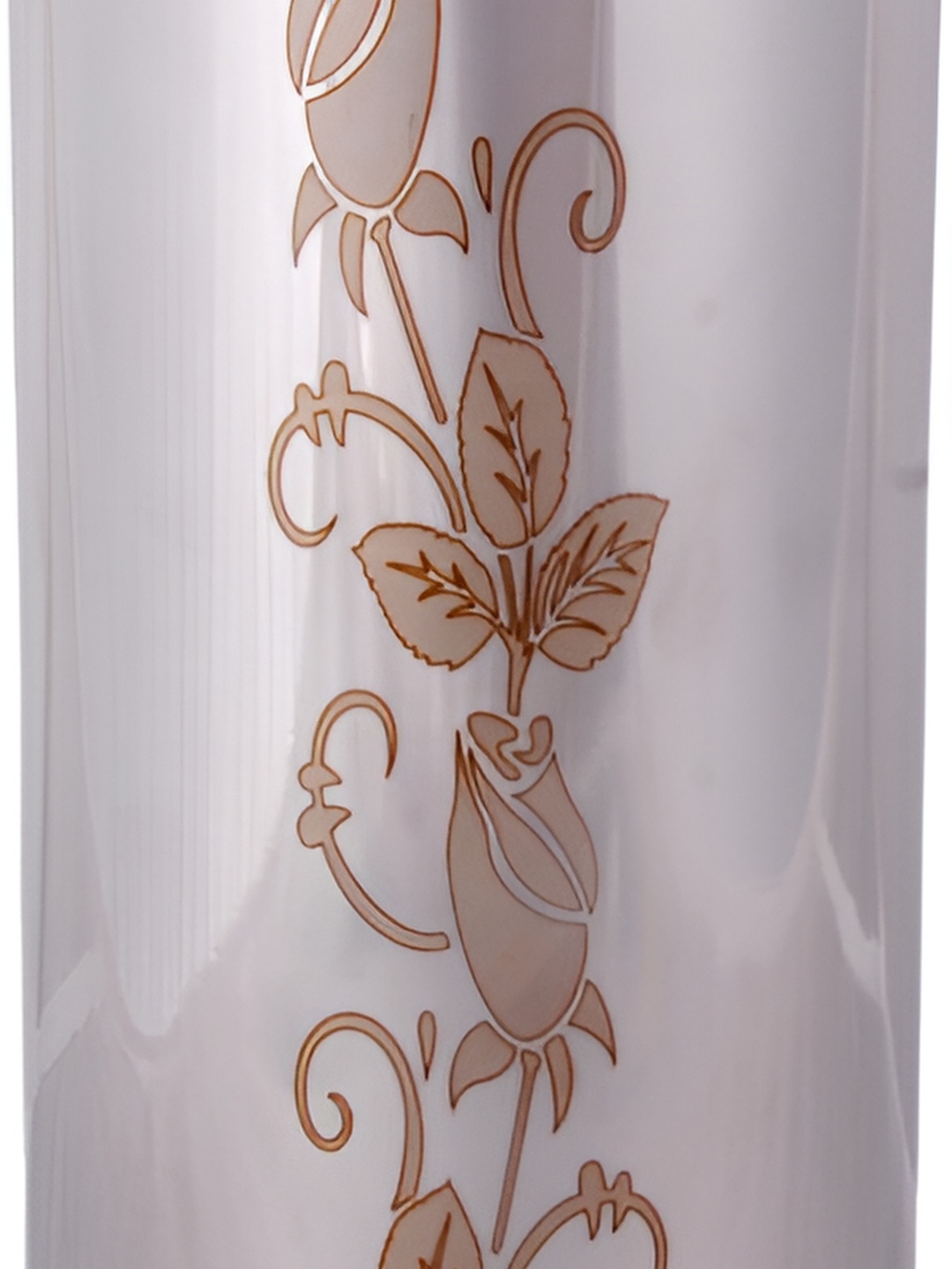 

Shivshakti Arts Silver-Toned Floral Printed Copper Water Bottle 1l