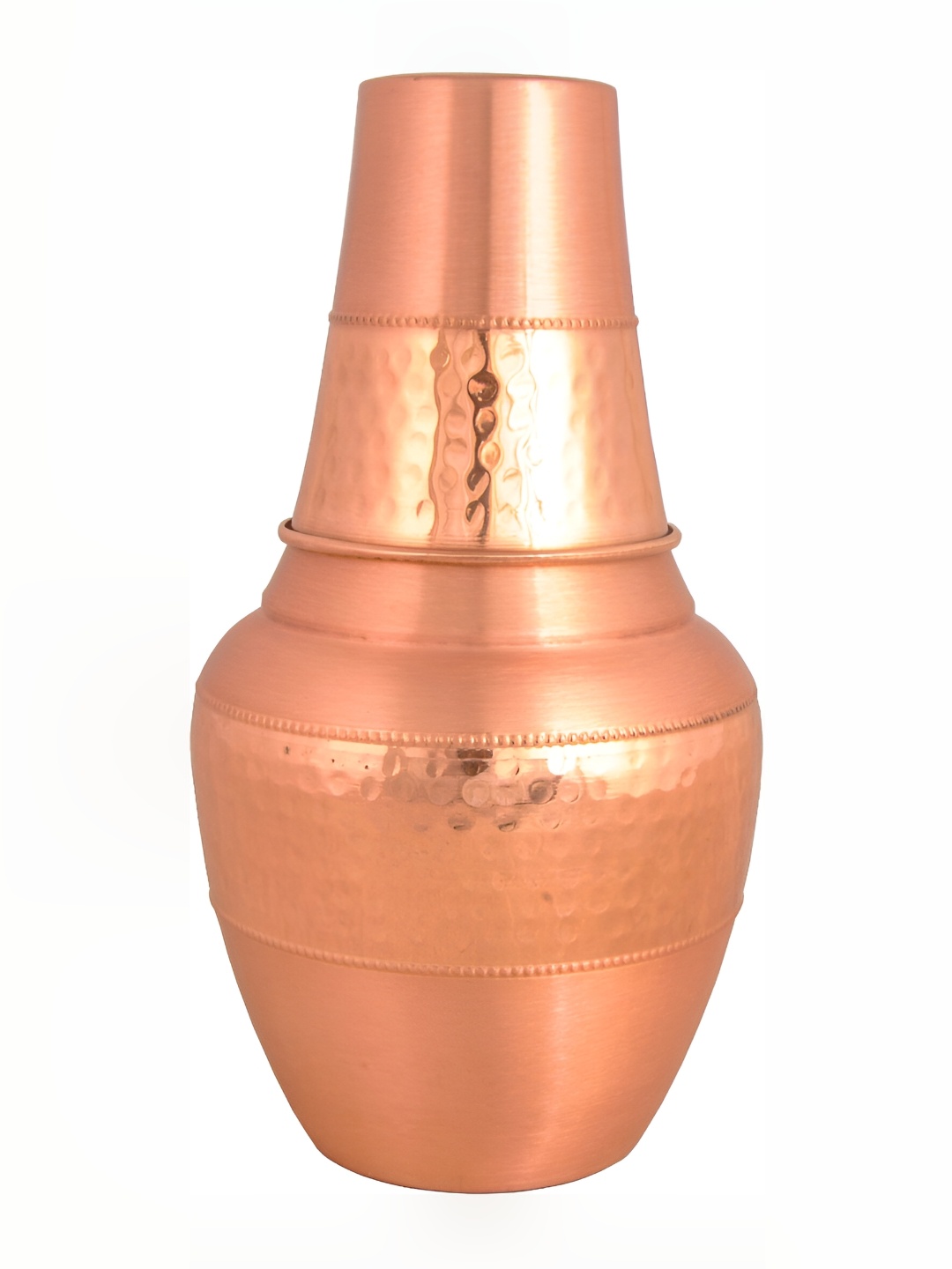 

Shivshakti Arts Brown Textured Copper Water Bottle 1.35 L