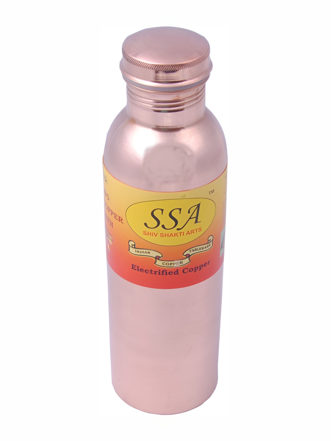 

Shivshakti Arts Brown Copper Water Bottle 850 ml