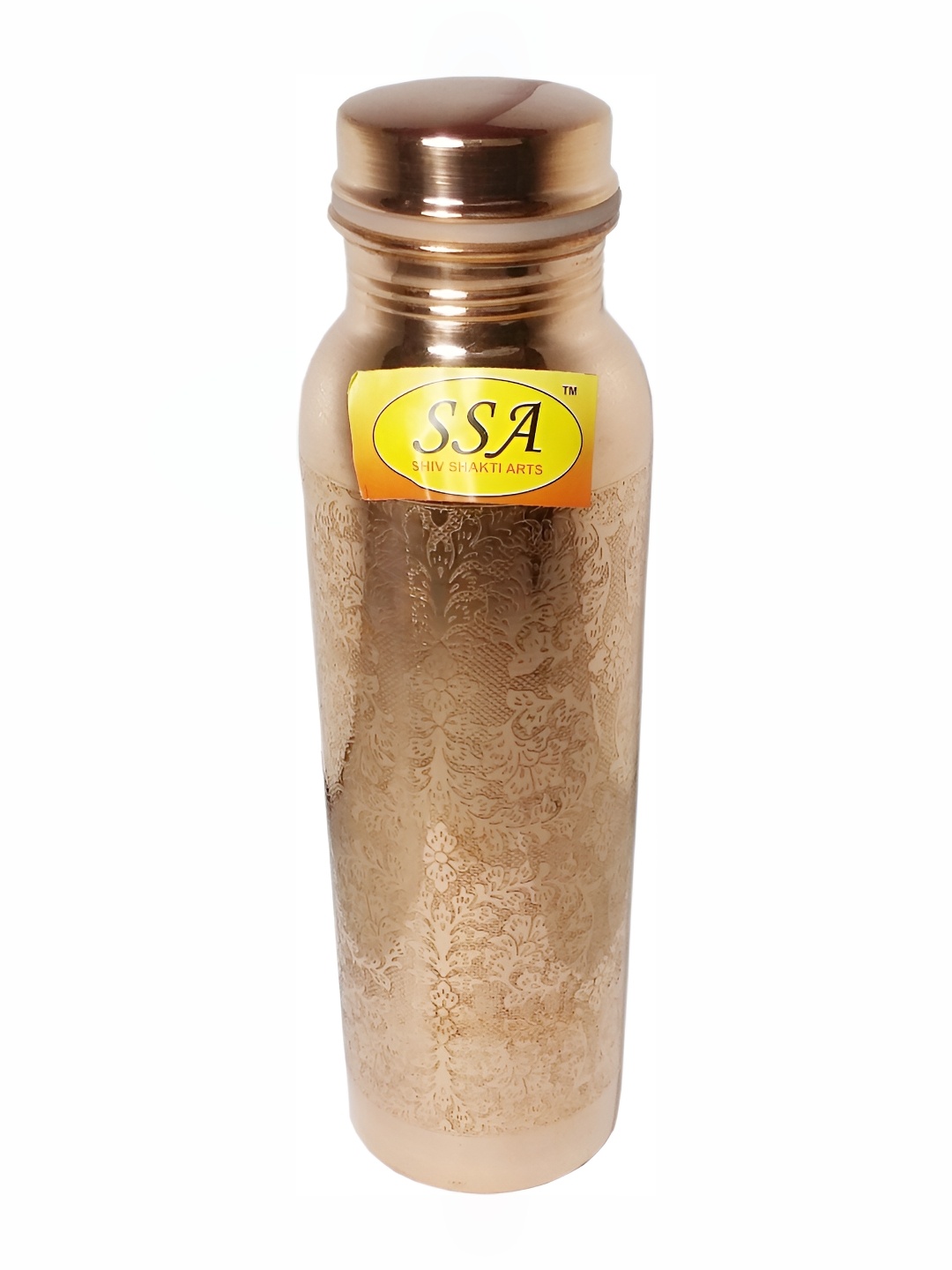 

Shivshakti Arts Brown Textured Copper Water Bottle 1 L