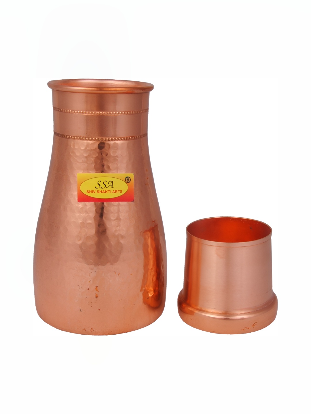 

Shivshakti Arts Copper Solid Water Bottle 1L