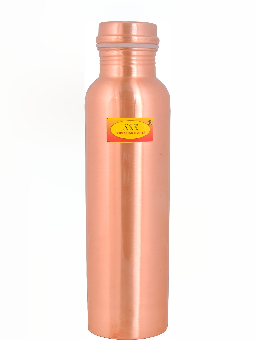 

Shivshakti Arts Brown Copper Solid Water Bottle 1L