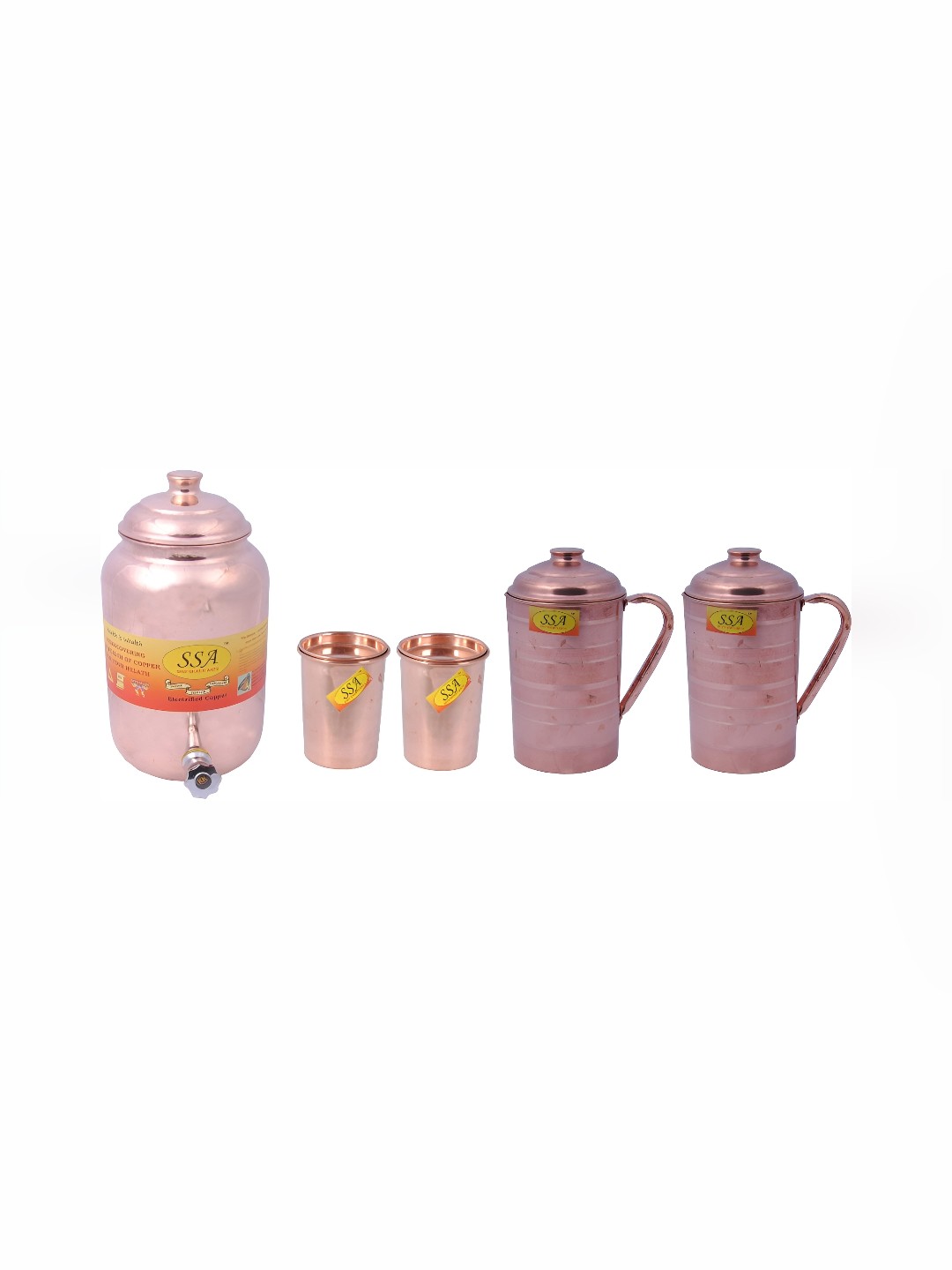 

Shivshakti Arts Copper Toned 5 Pieces Jug & Glass Set