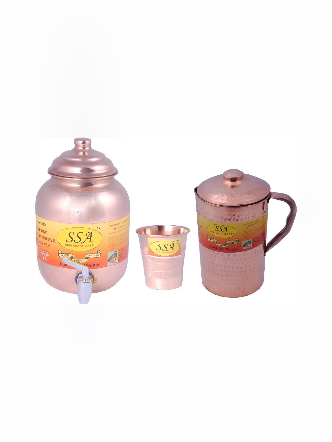 

Shivshakti Arts Brown 3 Pcs Copper Core