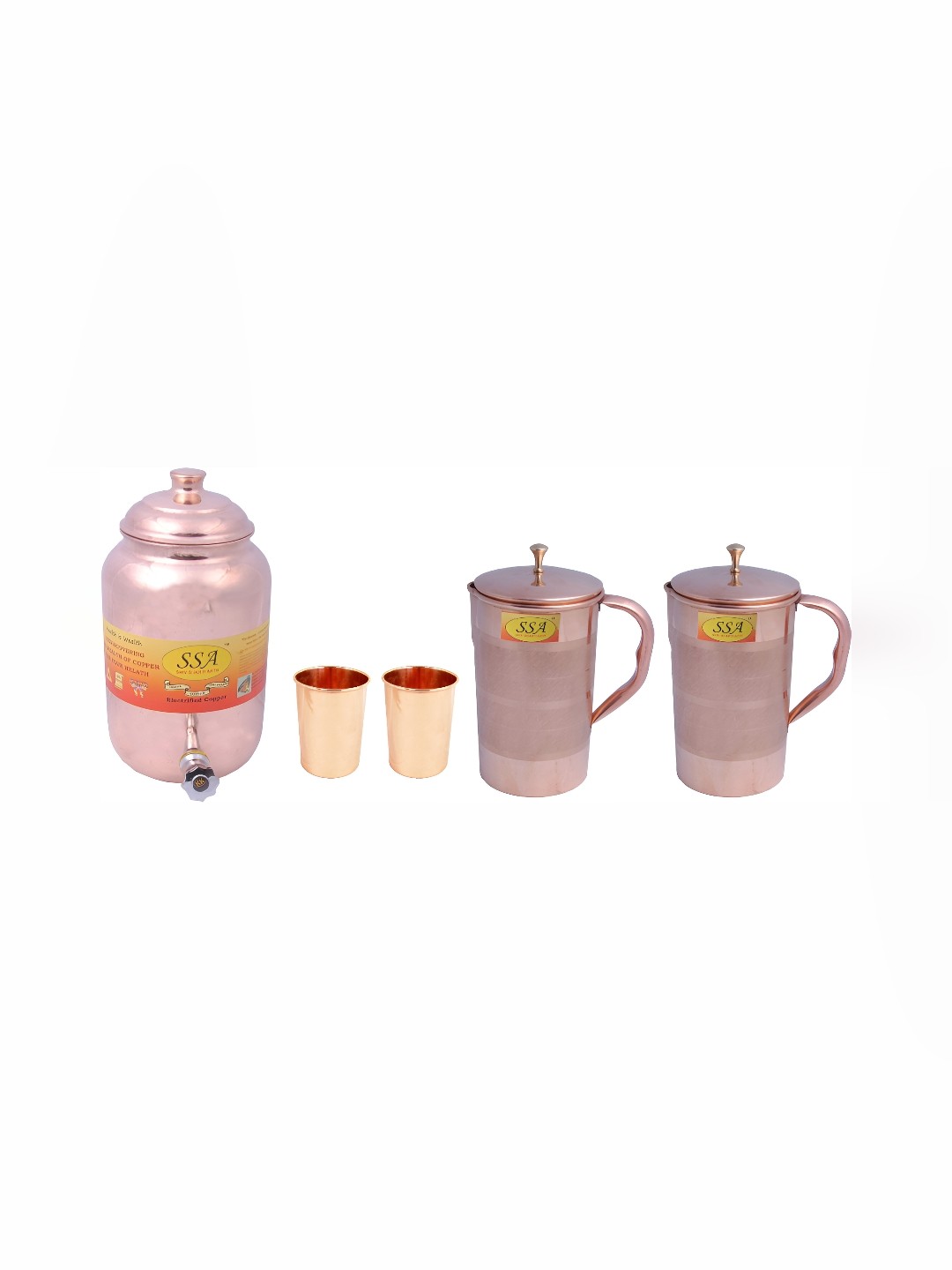 

Shivshakti Arts Copper Toned 5 Pieces Water or Juice Glass