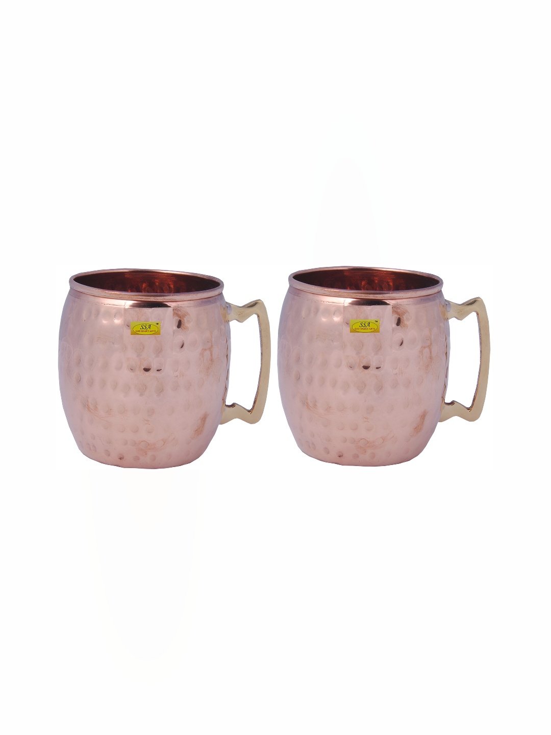 

Shivshakti Arts 2 Pieces Copper Mugs 530ml