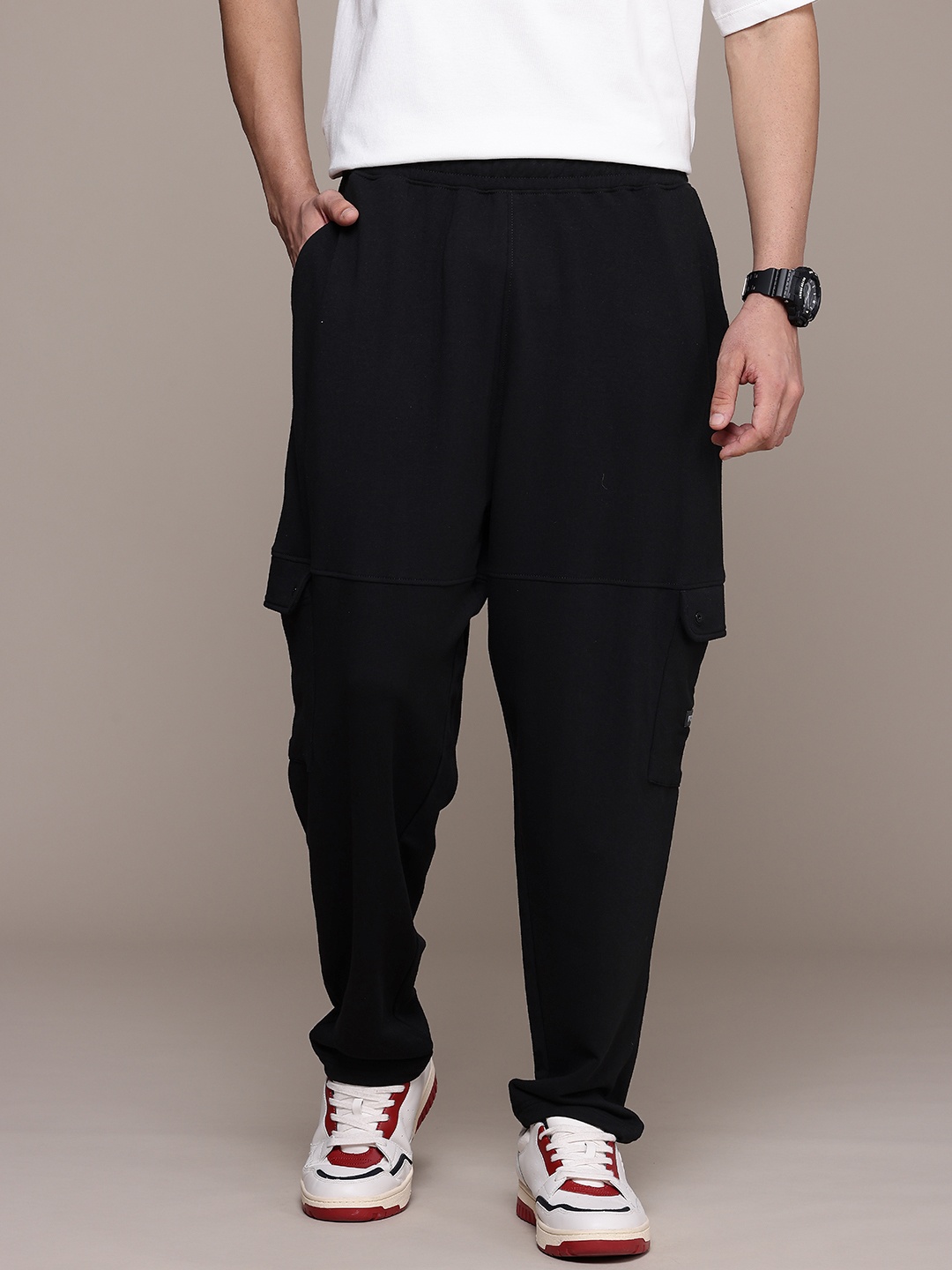 

FCUK Men Joggers, Black